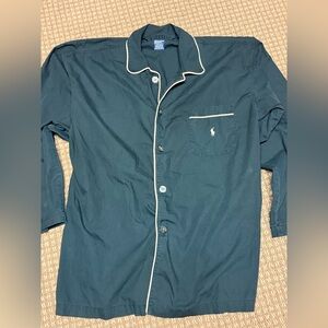 Polo by Ralph Lauren Black with white trim pajama Shirt